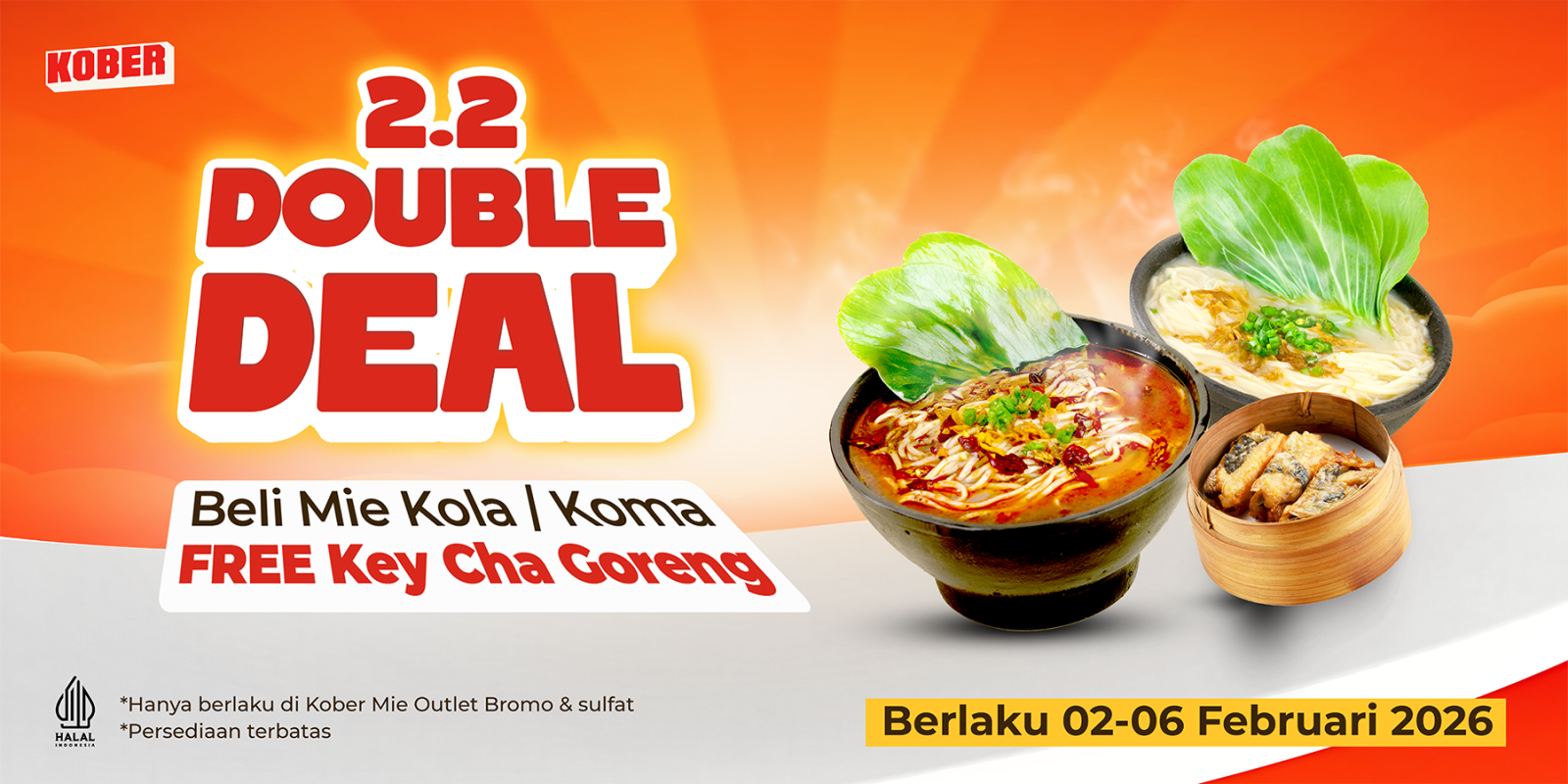 Promo 2.2 Double Deal di outlet Bromo dan Sulfat Malang